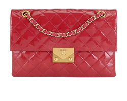 Accordion Flap, Patent/Leather, Red, 21669661 (2015-16), AC, 2*